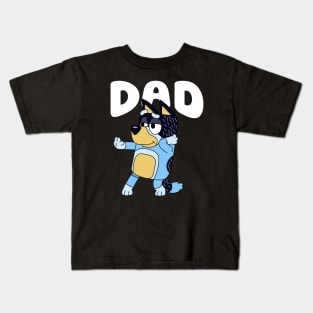 Bluey Dad Dance Kids T-Shirt